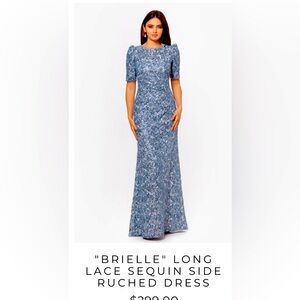 XScape blue sequined dress 14P